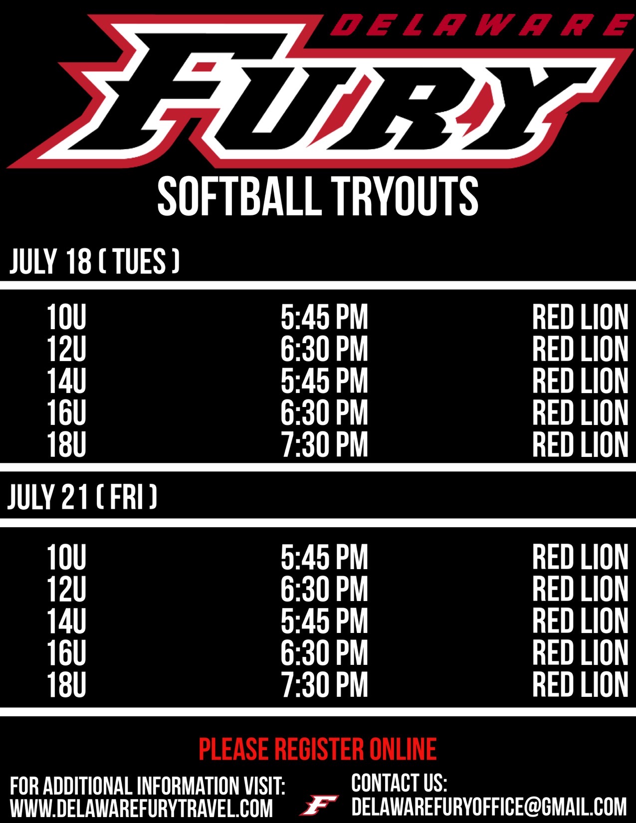 2023-2024 Softball Tryouts